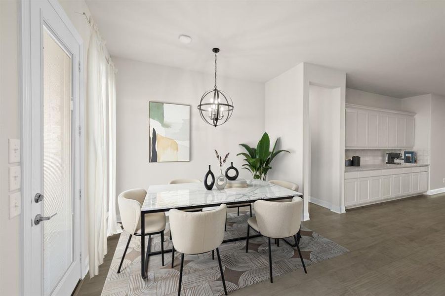 Furnished interior view inside a new home in , Burleson (Image 8). Furnished interior view inside a new home in , Burleson (Image 8).