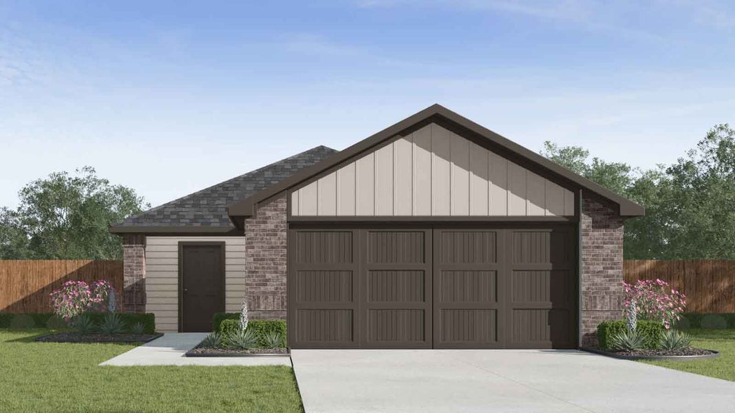 Representative exterior photo of a completed home built from the Barton by D.R. Horton in Watermark, Alvin, TX (Image 1).
