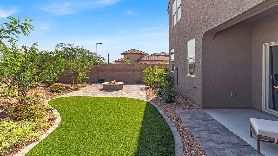 Exterior details and patio area of a home in Coronet at Gladden Farms, Marana (Image 4).