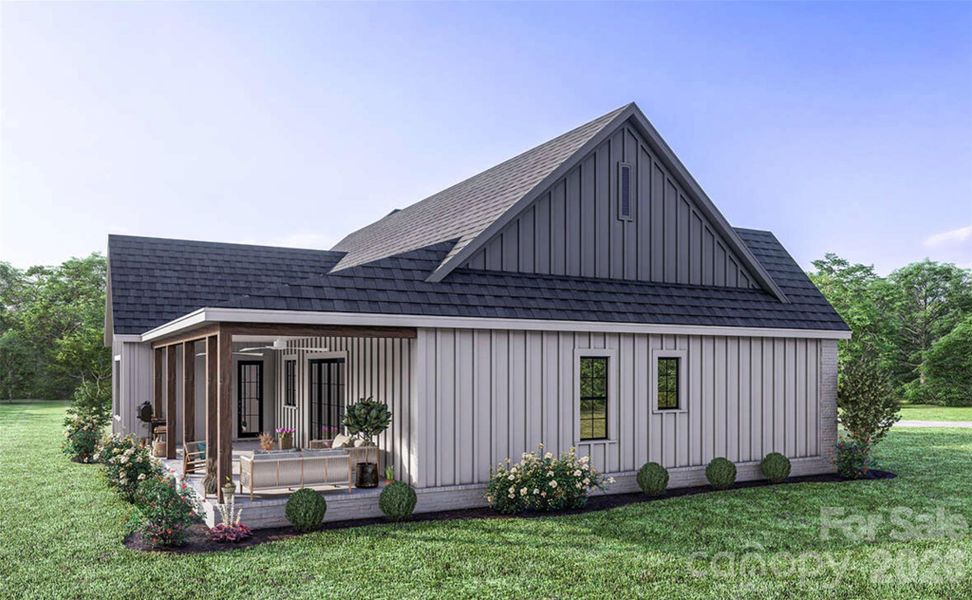 Front exterior of a new home in , Morganton, NC, highlighting curb appeal (Image 9).