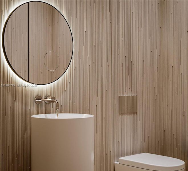 Close-up of interior finishes inside a home in , Miami Beach (Image 5).