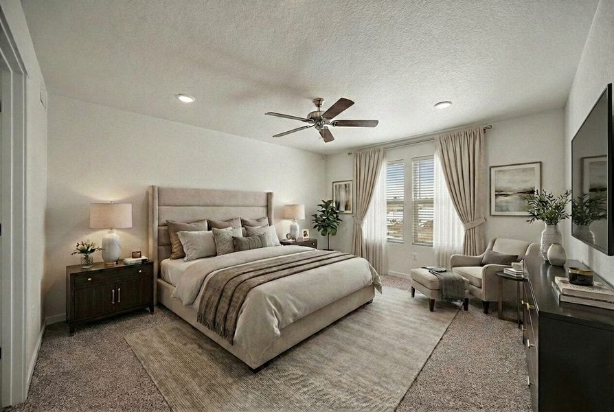 Furnished interior view inside a new home in Aspen Ranch, Fountain (Image 14).