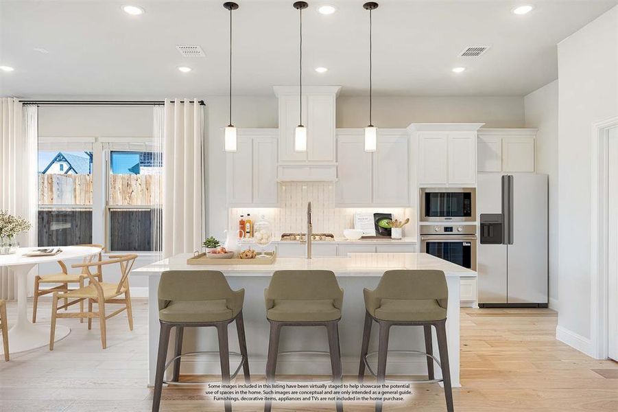 Furnished interior view inside a new home in Parks at Panchasarp Farms 55-60, Burleson (Image 30).
