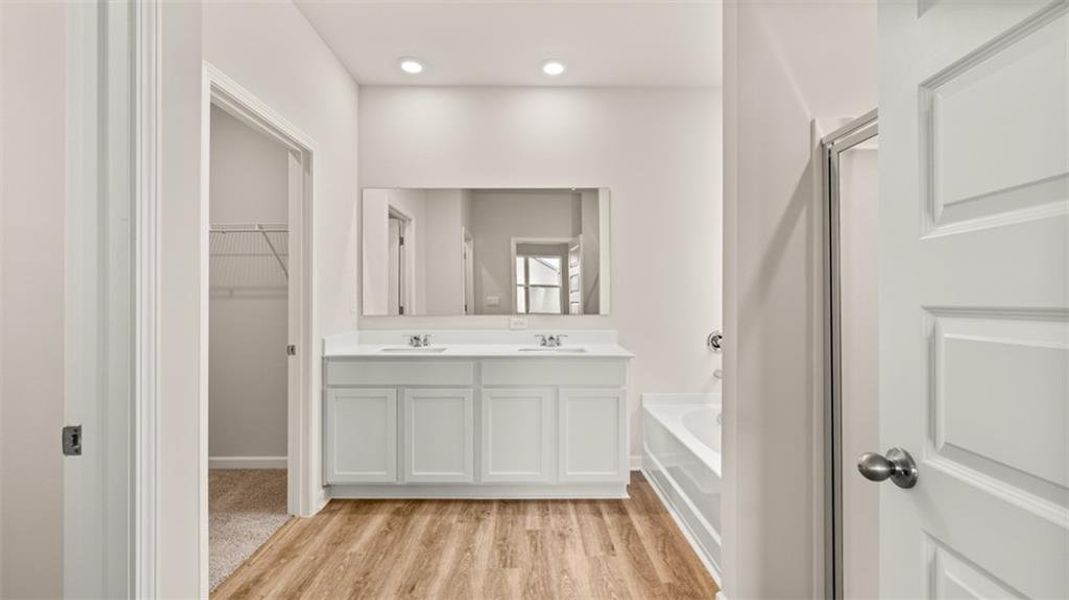 Furnished interior view inside a new home in Preserve at Dove Creek, Statham (Image 8).