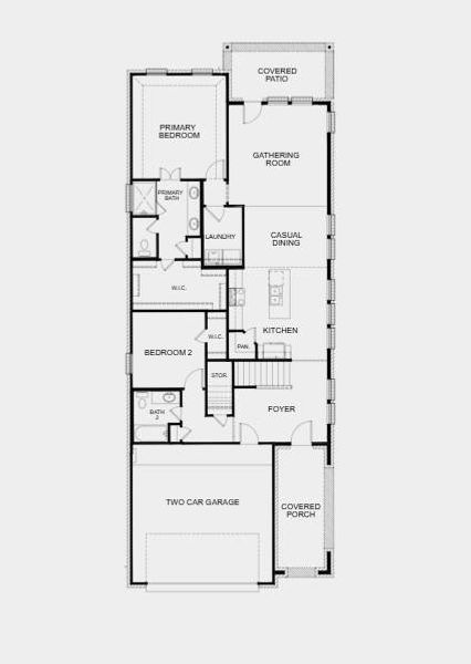 Additional Highlights include: Gas line, lighting prewired at kitchen island, and upgraded mahogany 36-inch-wide cabinets.