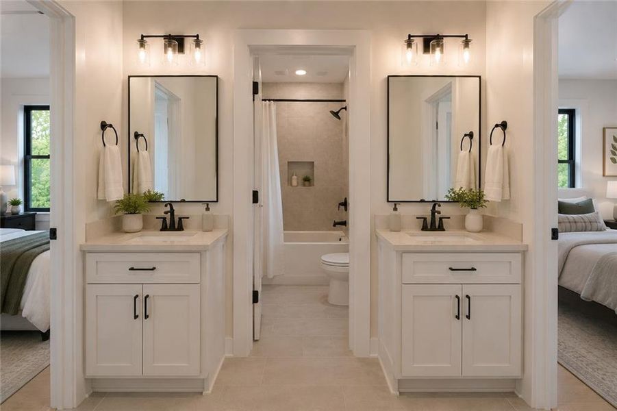 Furnished interior view inside a new home in , McDonough (Image 13).
