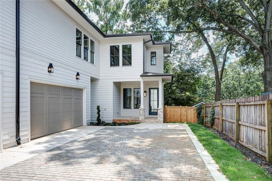 Exterior details and patio area of a home in , Atlanta (Image 28).