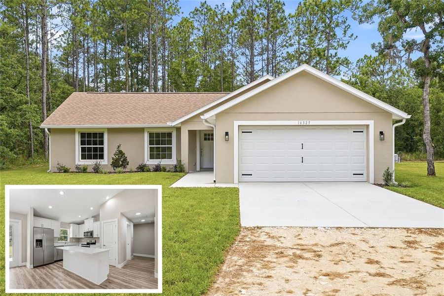 Front exterior of a new home in , Brooksville, FL, highlighting curb appeal (Image 2). Front exterior of a new home in , Brooksville, FL, highlighting curb appeal (Image 2).