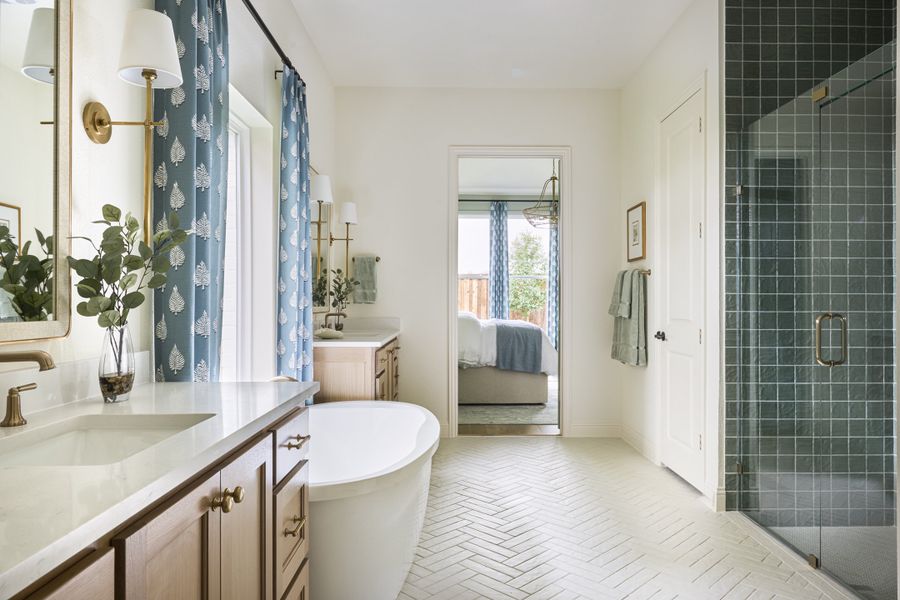 Furnished interior view inside a new home in The Homestead - 62', Rockwall (Image 12).