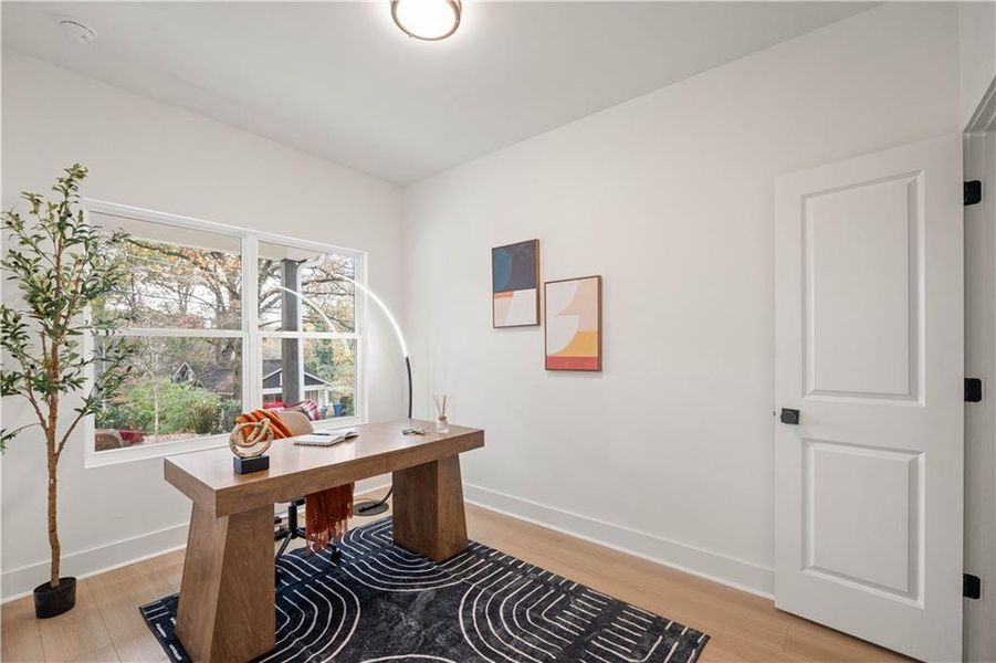 Furnished interior view inside a new home in , Atlanta (Image 42).