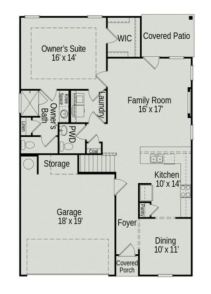 2D floor plan layout of this home in Winston Place, Gallatin, TN (Image 4).
