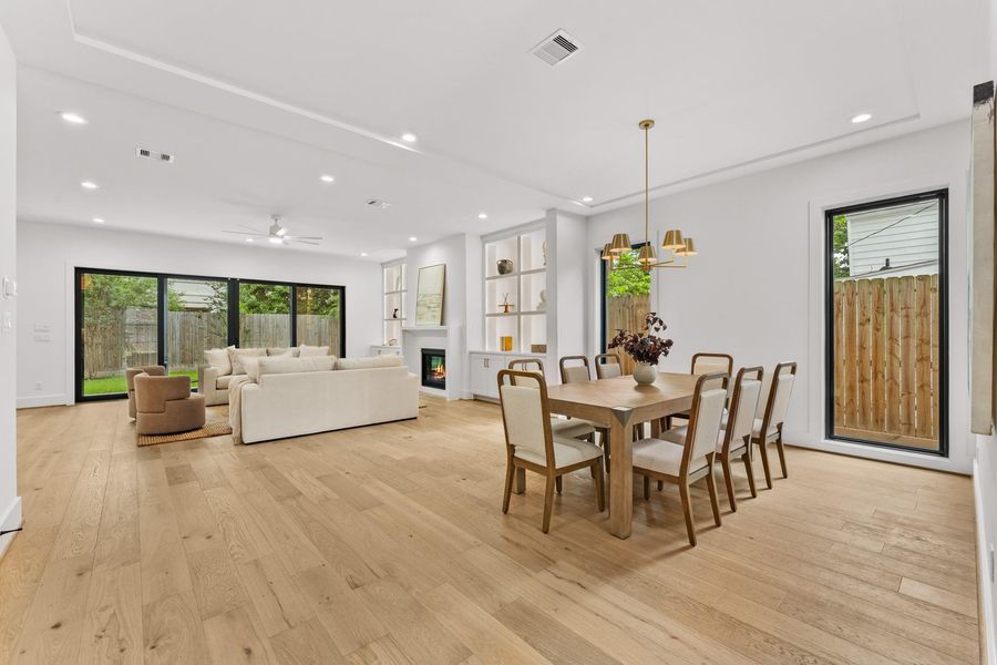 Furnished interior view inside a new home in , West University Place (Image 28).