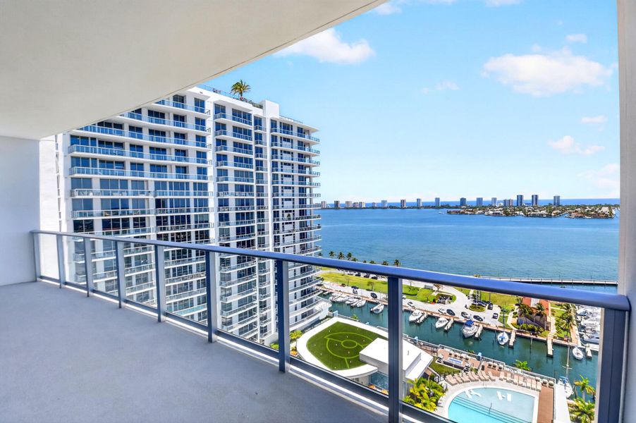 Waterfront balcony