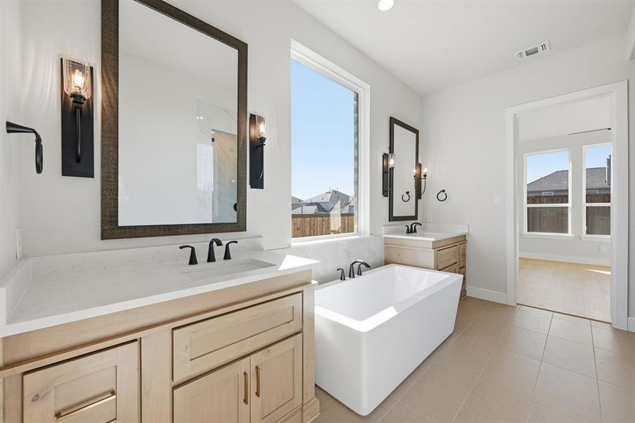 Furnished interior view inside a new home in Star Trail, Prosper (Image 10).