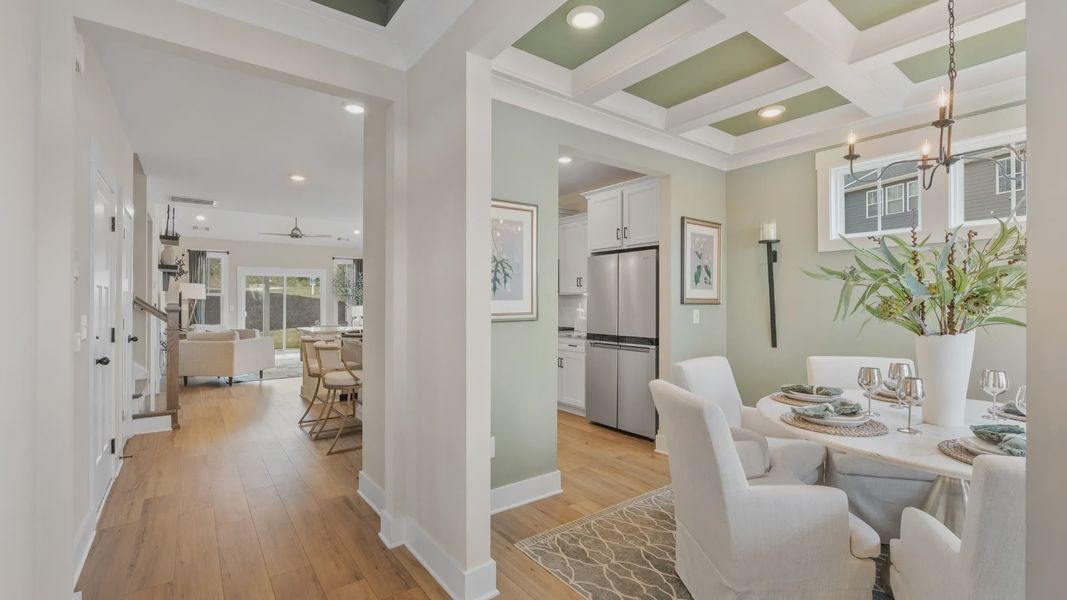 Representative furnished interior of a home built from the Finley by DRB Homes in Magnolia Park, Woodruff (Image 15). Representative furnished interior of a home built from the Finley by DRB Homes in Magnolia Park, Woodruff (Image 15).