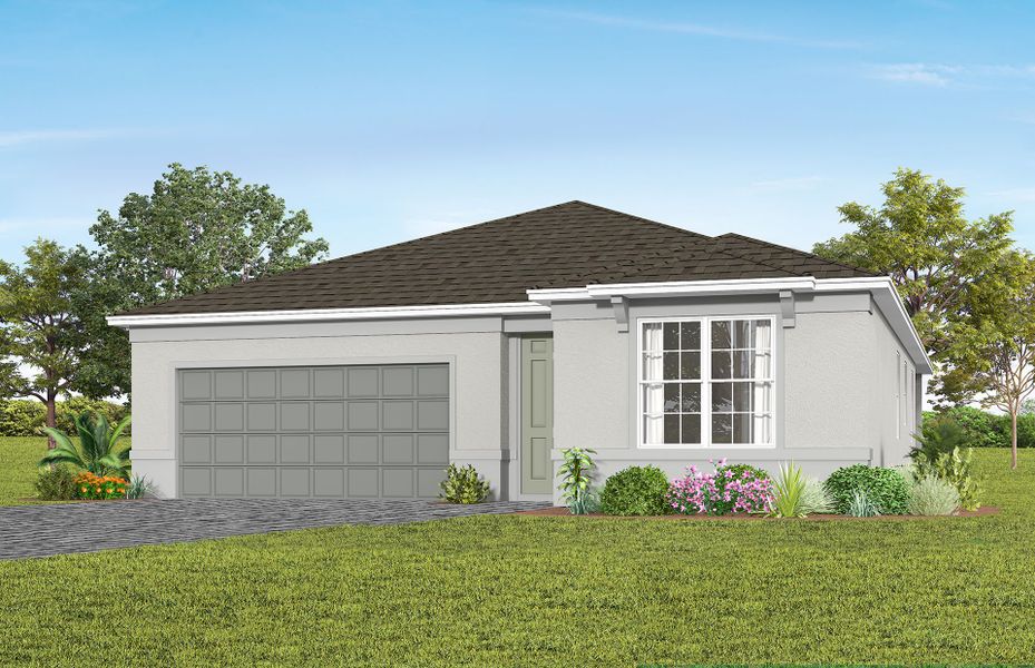 Representative exterior photo of a completed home built from the Cardinal by Pulte Homes in Lakehaven Estates, Clermont, FL (Image 16).