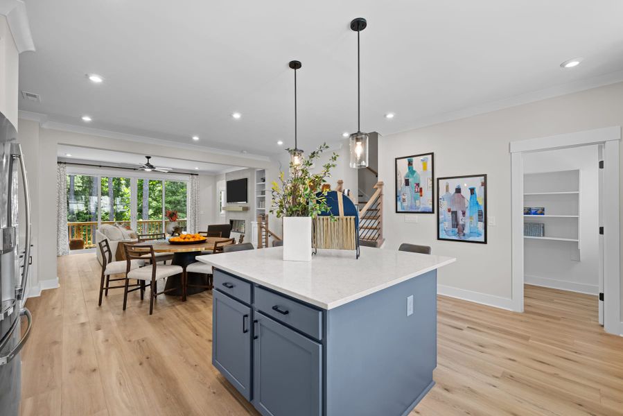 Representative furnished interior of a home built from the Lexington by Tri Pointe Homes in Elm Park, Raleigh (Image 6).