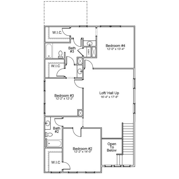 2D floor plan layout of this home in Renaissance at White Oak, Garner, NC (Image 3). 2D floor plan layout of this home in Renaissance at White Oak, Garner, NC (Image 3).