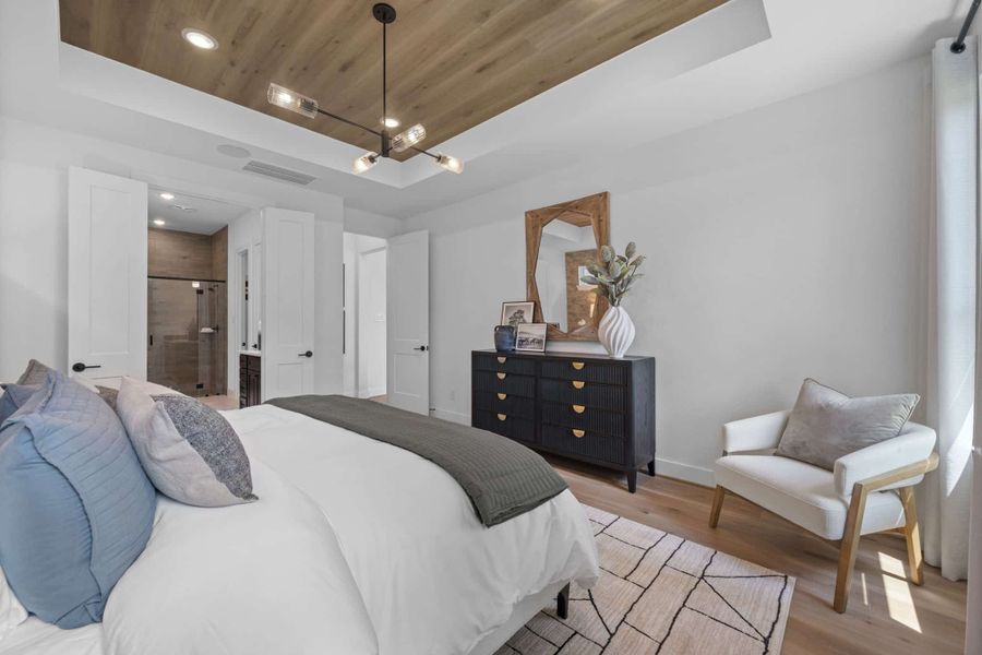 Furnished interior view inside a new home in The Highlands, Porter (Image 34).