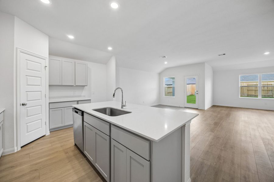 Furnished interior view inside a new home in Meridiana, Manvel (Image 6).