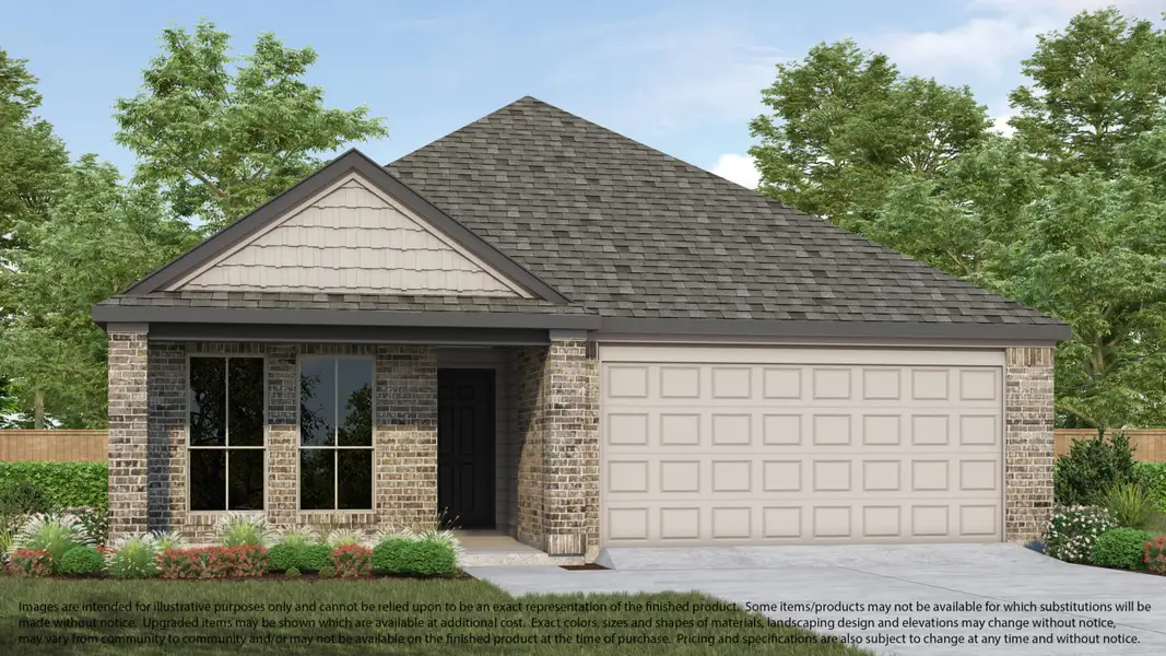 Representative exterior photo of a completed home built from the Plan 209 by Long Lake Ltd. in Sheldon Ridge, Houston, TX (Image 2).