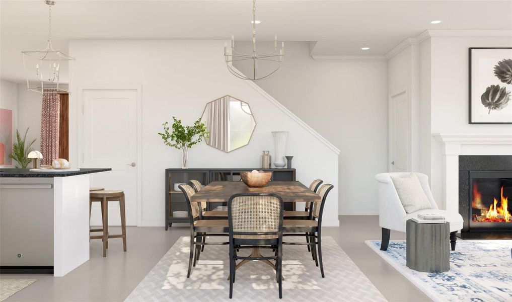 Charming dining area (*Artist rendering used for illustration purposes only and are subject to change without notice.)