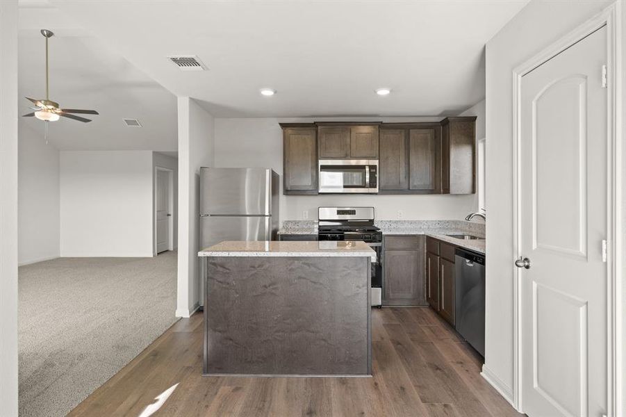 Furnished interior view inside a new home in Cresson Estates, Cresson (Image 3).