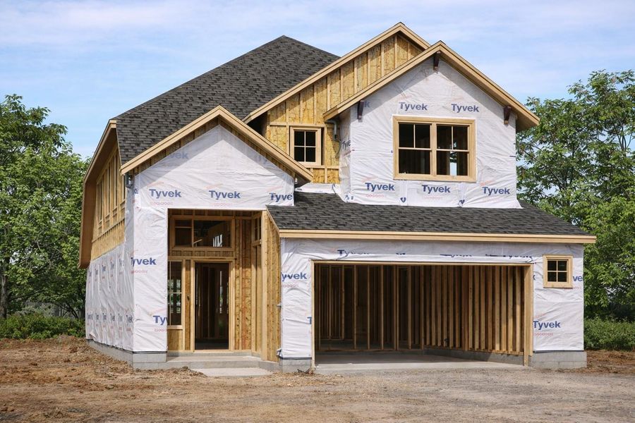 In-progress construction of a new home in The Woodlands Hills, Willis, TX (Image 27). In-progress construction of a new home in The Woodlands Hills, Willis, TX (Image 27).
