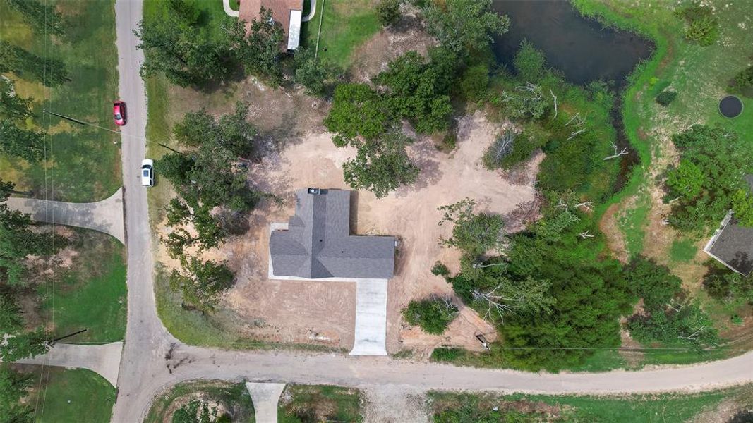 Aerial view of property and surrounding area