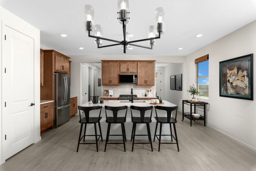 Representative furnished interior of a home built from the Cedar by Mattamy Homes in Blackhawk, Tucson (Image 9).