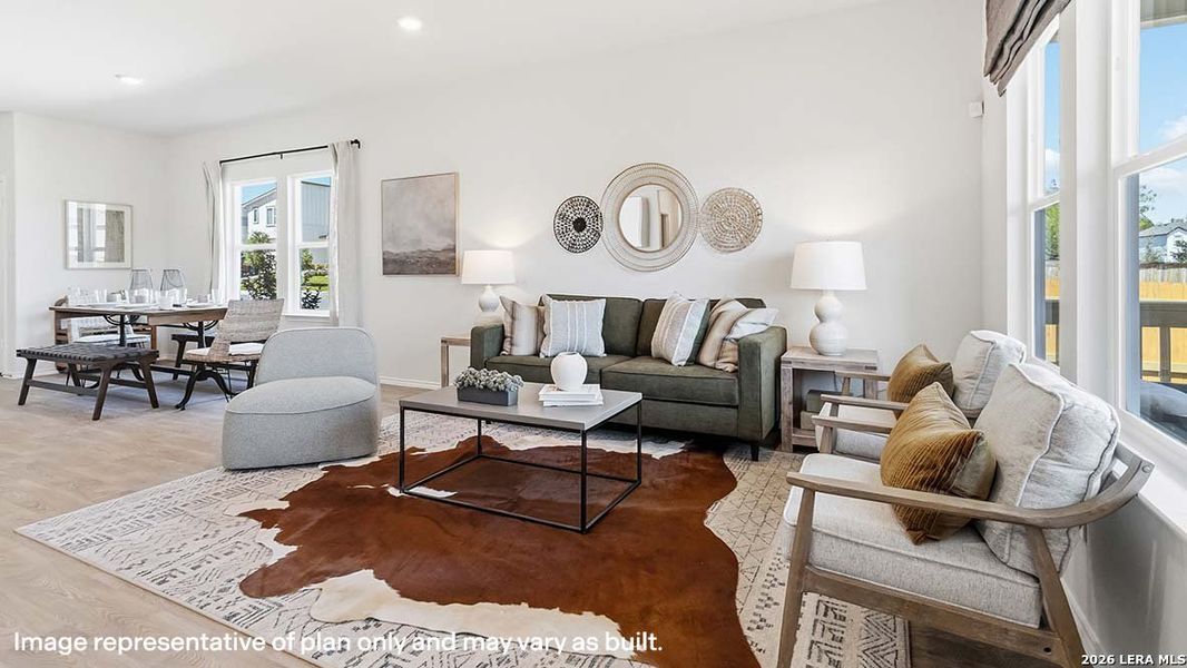 Furnished interior view inside a new home in Riverstone at Westpointe, San Antonio (Image 4).