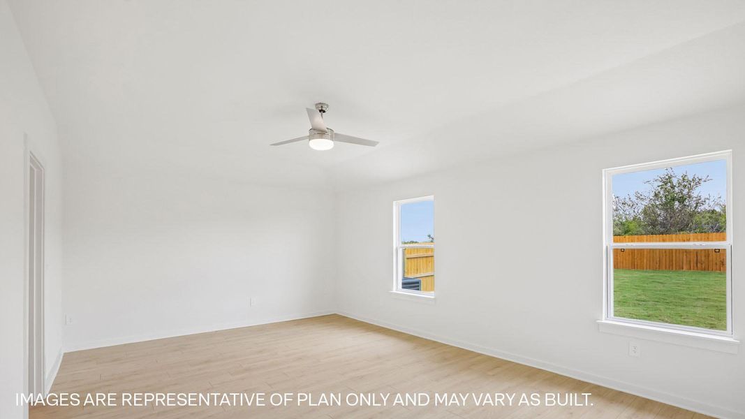 Representative unfurnished interior of a home built from the The Kingston by D.R. Horton in Trails at Wildhorse, Austin (Image 17).