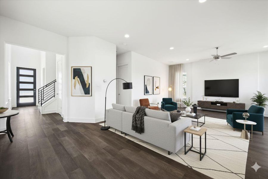 Furnished interior view inside a new home in Chester Ranch Place, Round Rock (Image 6).