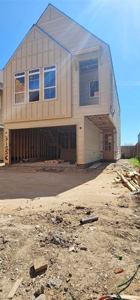 In-progress construction of a new home in Jensen Villas, Houston, TX (Image 31).