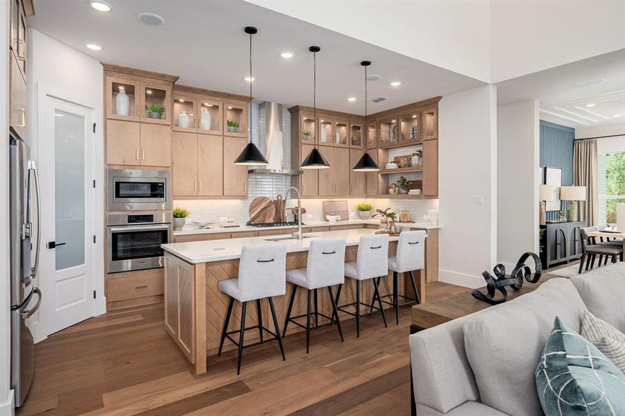 Furnished interior view inside a new home in East Village - Classic Series, Frisco (Image 4).