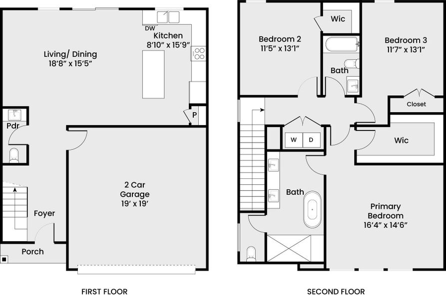 2D floor plan layout of this home in , Houston, TX (Image 4).