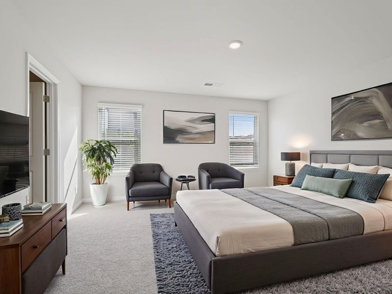Furnished interior view inside a new home in Hawthorne Station, College Park (Image 9).