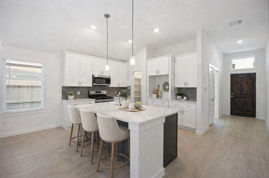 Furnished interior view inside a new home in Crosby Farms, Crosby (Image 6).