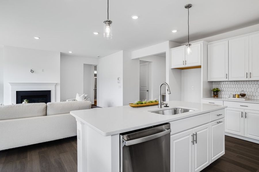 Furnished interior view inside a new home in The Coves on Lake Wylie, Charlotte (Image 13).