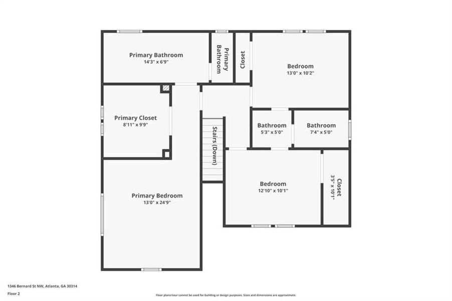 2D floor plan layout of this home in , Atlanta, GA (Image 6). 2D floor plan layout of this home in , Atlanta, GA (Image 6).