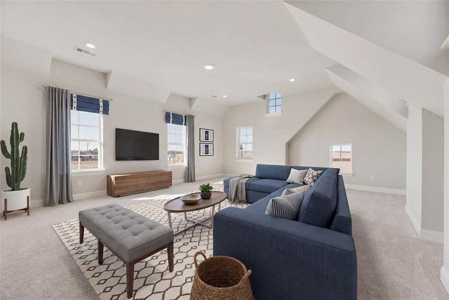 Furnished interior view inside a new home in Park Trails, Forney (Image 12).