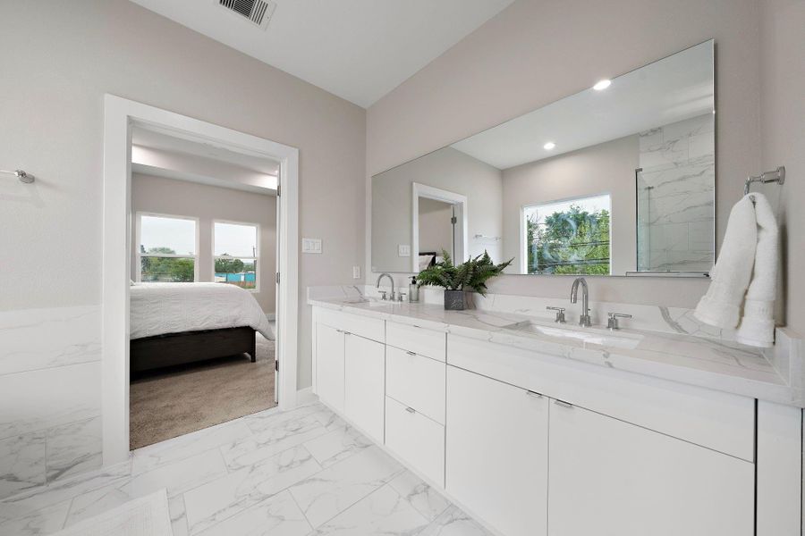 Furnished interior view inside a new home in Scranton Estates, Houston (Image 26). Furnished interior view inside a new home in Scranton Estates, Houston (Image 26).