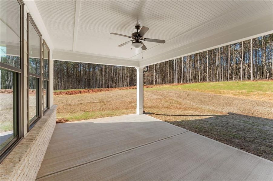 Exterior details and patio area of a home in The Reserve at Knollwood, Canton (Image 4).