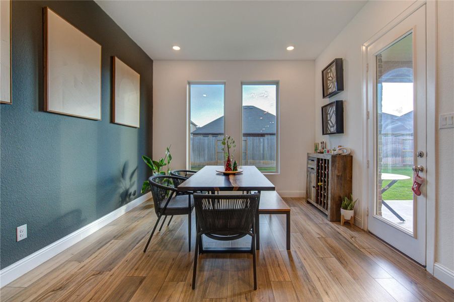 Furnished interior view inside a new home in Jordan Ranch: Vista Collection, Fulshear (Image 16).
