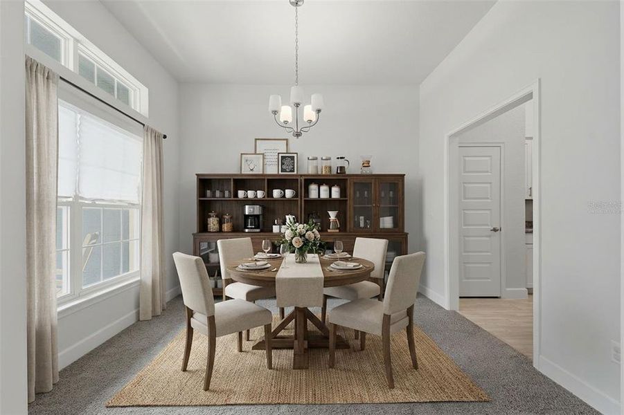 Furnished interior view inside a new home in Royal Highlands, Weeki Wachee (Image 6).