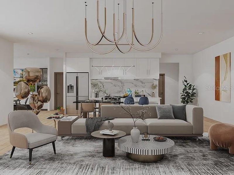 Furnished interior view inside a new home in , Port Charlotte (Image 3).