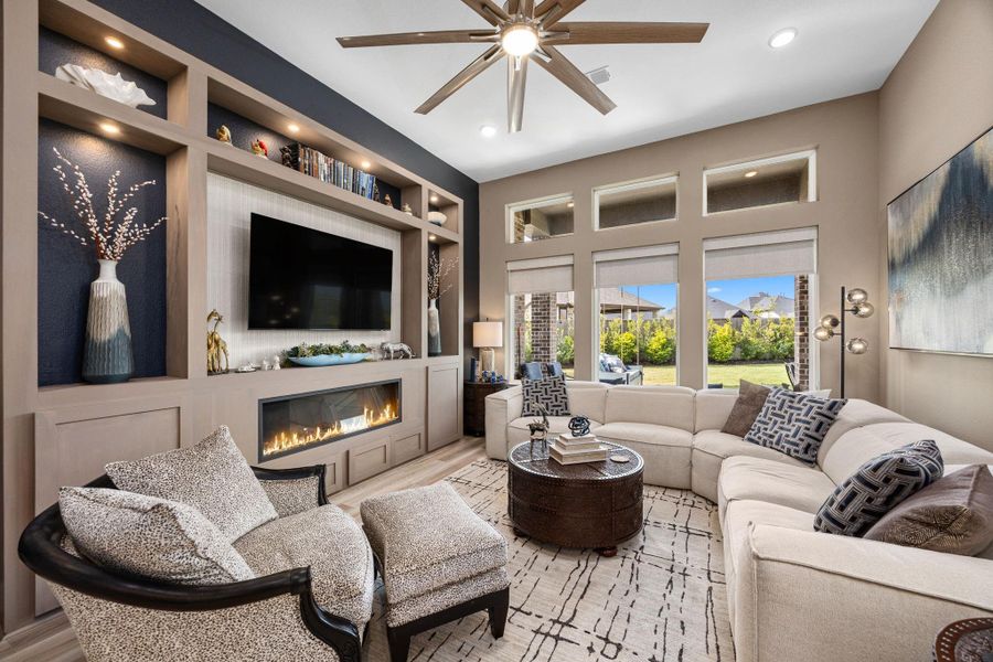 Custom Built-In, Lighted Cabinetry