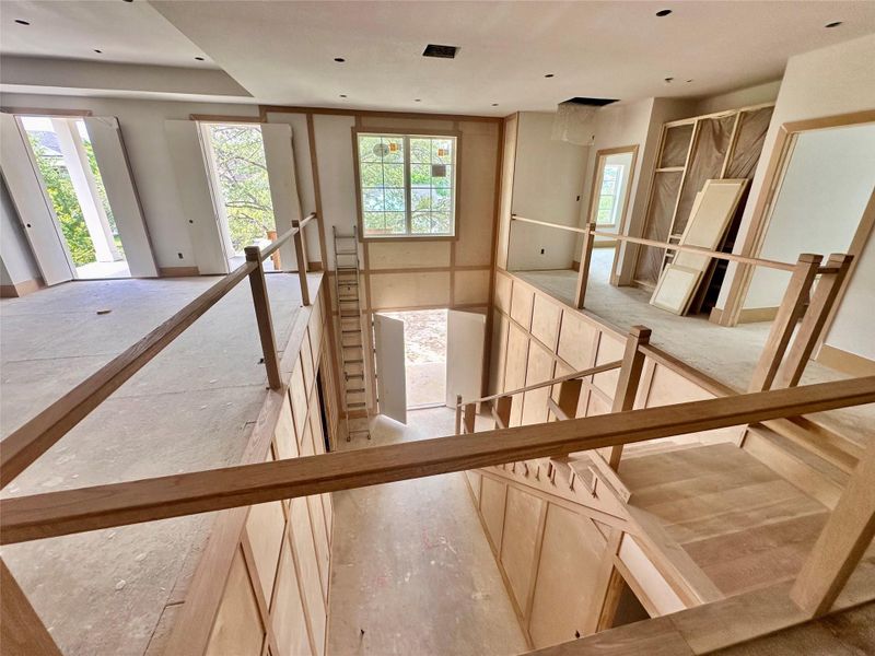 View of foyer from upstairs - look at all the natural light even on this cloudy day. View of foyer from upstairs - look at all the natural light even on this cloudy day.