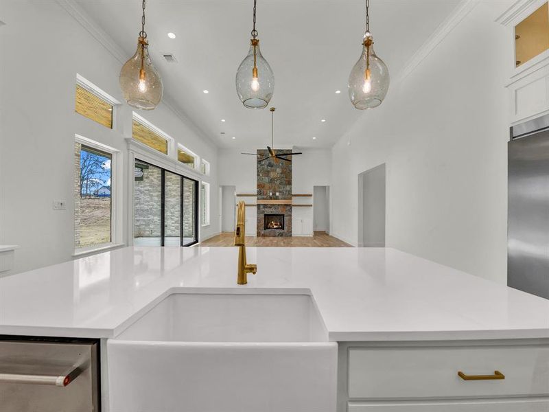 Furnished interior view inside a new home in , Weatherford (Image 10).