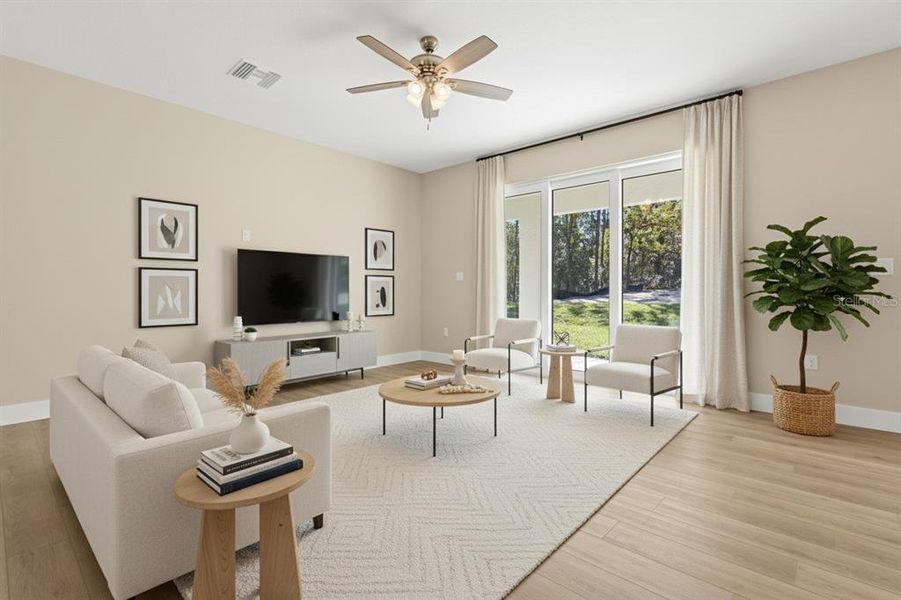 Furnished interior view inside a new home in , Weeki Wachee (Image 7). Furnished interior view inside a new home in , Weeki Wachee (Image 7).